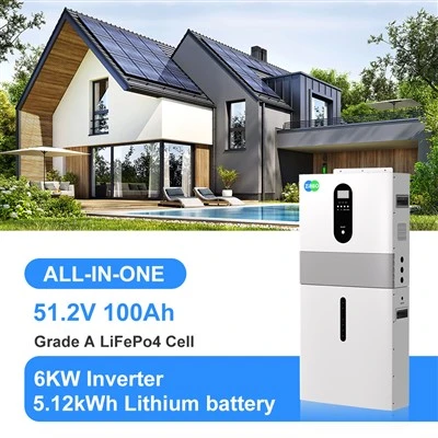 نظام تخزين الطاقة المنزلي 6KW خارج الشبكة 51.2V 100AH ​​بطارية الليثيوم